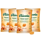 Ricola Throat Balm Caramel Throat Drops 34 Count x 4 Pack Coat Protect Your Throat Daily Relief