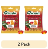 Ricola 2 Pack Cough Drops Soothing Relief for Dry Sore Throat Cherry Honey 24 Count