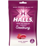 HALLS Throat Soothing Cool Berry Throat Drops 25 Drops Formerly HALLS Breezers