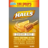HALLS  Sugar Free Honey Lemon Cough Drops 180 Count
