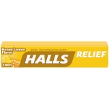HALLS Relief Honey Lemon Cough Drops 9 Drops for Soothing Coughs