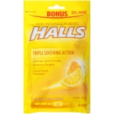 HALLS Relief Honey Lemon Cough Drops 40 Total Drops Bag