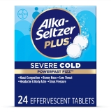 Alka-Seltzer Plus Powerfast Fizz Severe Cold Medicine Original Effervescent Tablets 24 Count