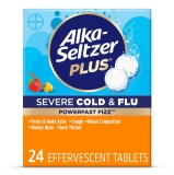 Alka-Seltzer Plus Powerfast Fizz Cold Flu Medicine Effervescent Tabs 24 ct