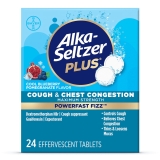 Alka-Seltzer Plus Powerfast Fizz Cough Chest Congestion Medicine Effervescent Tablets 24 Count