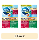 Alka-Seltzer Plus Powermax Sinus and Cold Medicine 2 Pack Day Night Liquid Gels 24 Count