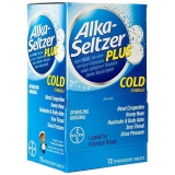 Alka-Seltzer Plus Cold Formula Effervescent Tablets Sparkling Original 72 Ct