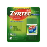 Zyrtec 60 Count 10mg Allergy Relief Tablets - Top Allergy Medication