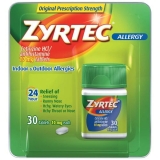 Zyrtec 10MG OTC Tablets Pack of 30 - Allergy Relief