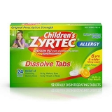 Zyrtec Kids 24 Hour Dissolving Allergy Relief Tabs with Cetirizine Citrus Flavor 12 ct