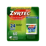 Zyrtec 24 Hour Allergy Relief Tablets Indoor Outdoor Allergy Medicine 10 mg