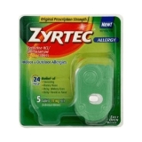 Zyrtec Allergy Relief 10mg Tablets, 5 Count Pack