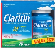 Claritin 24 Hour Non Drowsy Allergy Tablets 10 mg 70 Count