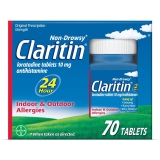 Claritin 24 Hour Non Drowsy Allergy Medicine Loratadine Antihistamine Tablets 70 Ct