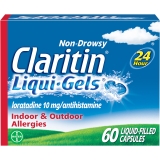 Claritin 24 Hour Allergy Relief LiquiGels 10 mg 60 Ct
