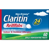 Claritin RediTabs 24 Hour Non Drowsy Allergy Medicine Loratadine Antihistamine Tablets 60 Ct