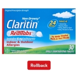 Claritin RediTabs 24 Hour Non Drowsy Allergy Medicine 30 Ct for Fast Relief