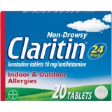 Claritin 24 Hour Allergy Relief Tablets 10 mg 20 Ct - Non-Drowsy