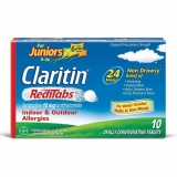 Claritin Junior Reditab Indoor Outdoor Allergy Relief 10ct for Kids