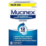 Mucinex 12 Hour Chest Congestion Expectorant Tablets 120 ct