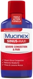 Mucinex Sinus-Max Adult Liquid Severe Congestion Relief 6 oz