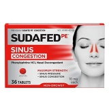 Sudafed PE Sinus Congestion Maximum Strength Non Drowsy Decongestant Tablets 36 count