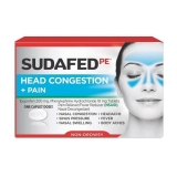 Sudafed PE Head Congestion Plus Pain Caplets 20 Ea 2 Pack for Fast Relief