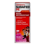 Sudafed PE Nasal Decongestant Raspberry Flavored 4 Oz 3 Pack Childrens