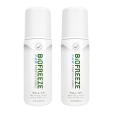 Biofreeze Professional Menthol Roll-On Pain Relieving Gel 3 FL OZ Green Pack Of 2