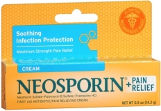 Neosporin Plus Pain Relief Maximum Strength First Aid Antibiotic Cream 0.5 oz Pack of 2