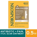 Neosporin Pain Itch Scar Antibiotic Ointment Bacitracin .5 oz
