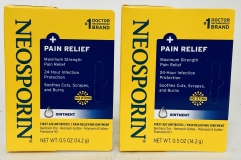 Neosporin Pain Relief Antibiotic Ointment 0.5 oz (2 Pack) Dual Action Topical