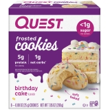Quest Frosted Protein Cookies Low Carb Gluten-Free Birthday Cake 8 Count