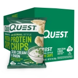 Quest Protein Chips Sour Cream and Onion 8 Pack for Healthy Snacking