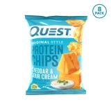 Quest Nutrition Cheddar Sour Cream Protein Chips Low Carb Gluten Free Potato Free Baked 8 Count
