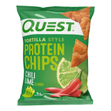 Quest Tortilla Style Protein Chips 20g Protein Chili Lime Flavor 1.1 Oz Single Pack