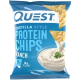 Quest Tortilla Style Protein Chips 19g Protein Ranch Flavor 1PACK
