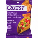 Quest Nutrition Imported from Canada Quest Tortilla Style Protein Chips Loaded Taco Flavor 32g 1.1 oz Bag