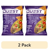 Quest Tortilla Style Protein Chips 2-Pack 19g Protein Loaded Taco Flavor 1.1 Oz Single Pack