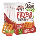 Lenny & Larrys Fitzels Protein Pretzels Pizza Palooza Flavor 18g Protein 8 Pack