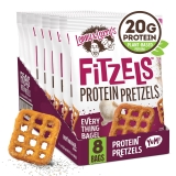 Lenny & Larry's Fitzels Protein Pretzels Everything Bagel 18g Protein 8 Pack