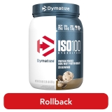 Dymatize ISO100 Cookies Cream Whey Isolate Protein Powder 20 Servings