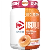 Dymatize ISO100 Hydrolyzed Whey Protein Isolate Dunkin Glazed Donut 1.34 Lbs 20 Servings