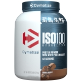 Dymatize ISO100 Hydrolyzed Whey Isolate Protein Powder 25g Protein Gourmet Chocolate 3 Lbs