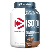 Dymatize ISO100 Hydrolyzed Whey Isolate Protein Powder 25g Protein Fudge Brownie 3 Lbs
