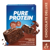Pure Protein Bars Chocolate Deluxe 21g Protein Gluten Free 1.76 oz 4 Ct
