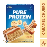 Pure Protein Bars Caramel Churro 20g Protein Gluten Free 1.76 oz 4 Ct
