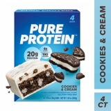 Pure Protein Cookies Cream Protein Bars 4 ct
