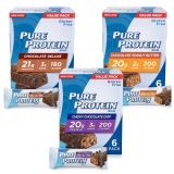 Pure Protein Variety Pack Protein Bars 1.76 oz 18 Count for Healthy Snacking