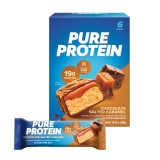 Pure Protein Bars Chocolate Salted Caramel 19g Protein Gluten Free 1.76 oz 6 Ct